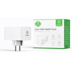 WOOX R6153 Smart WiFi Dvojna CB2S 2v1 Energy monitoring pametna vtičnica