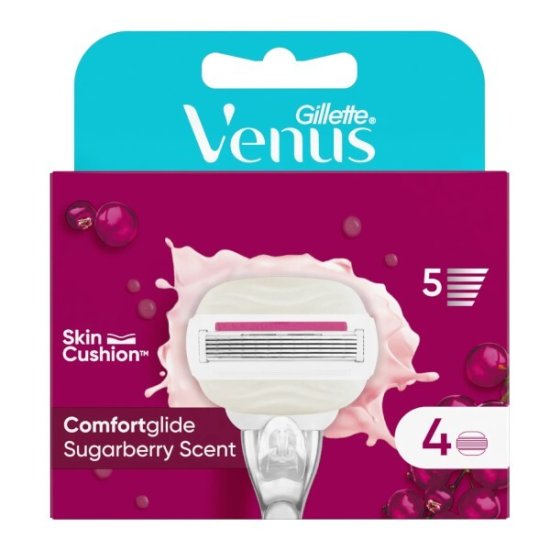 Nadomestne glave Venus Comfortglide Sugarberry Scent 4 kosi