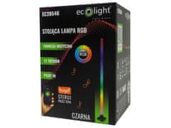 Eco light Stoječa RGB glasbena svetilka TUYA ČRNA 