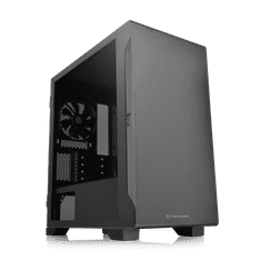 Thermaltake PC ohišje S100 TG črno + 1x ventilator zadaj