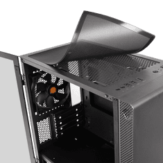 Thermaltake PC ohišje S100 TG črno + 1x ventilator zadaj