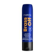 Matrix Brass Off Blue Conditioner 300 ml balzam za nevtralizacijo medenih odtenkov iz rjavih las za ženske