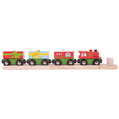 Bigjigs Rail Božični vlak + 3 proge