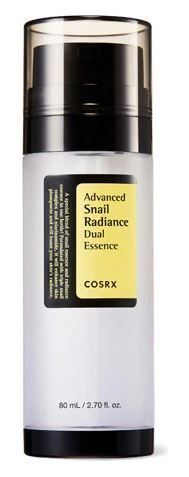 Cosrx Dvojna esenca polževega sijaja (Advanced Snail Radiance Dual Essence) 80 ml