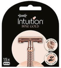 Nadomestne britvice Intuition Double Edge Rose Gold (rezila) 15 kosov