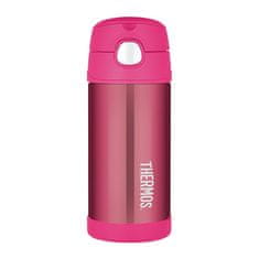 Thermos FUNtainer Otroški termos s slamico - roza 355 ml