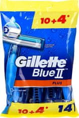 Moški brivniki za enkratno uporabo Gillette Blue2 Plus 10+4 kosi