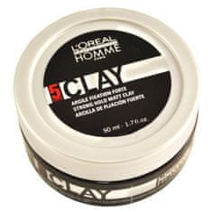 Styling Clay za moške Clay (Strong Hold Matt Clay) 50 ml