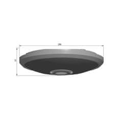 UltraTech Stropna LED plafoniera s PIR senzorjem gibanja 20W 1800lm 180/360 stopinj IP20 290x57mm