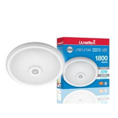 UltraTech Stropna LED plafoniera s PIR senzorjem gibanja 20W 1800lm 180/360 stopinj IP20 290x57mm