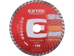 Extol Premium Diamantna rezalna plošča, turbo - suho in mokro rezanje, O 150x22,2x2,3mm