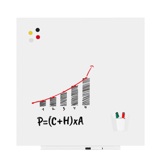 rocada BELA magnetna TABLA 100x100cm SkinBoard NESKONČNA NBT-6425R