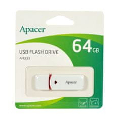 Apacer USB ključ 64GB AH333 bel