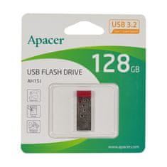 Apacer USB 3.2 Gen1 ključ 128GB AH15J srebrno/rdeč