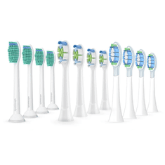 Ultrasonic  All-in-One komplet nastavkov za Philips Sonicare C1 ProResults, W2 Optimal White, C3 Premium Plaque Defense, 12 kosov