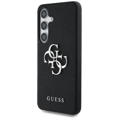 Guess GUHCS25SPGT4MBK ovitek za Samsung Galaxy S25 5G - Grained - črn