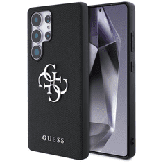 Guess GUHCS25LPGT4MBK ovitek za Samsung Galaxy S25 Ultra 5G - Grained - črn