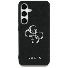 Guess GUHCS25SPGT4MBK ovitek za Samsung Galaxy S25 5G - Grained - črn