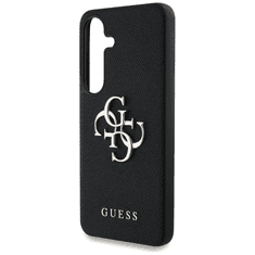 Guess GUHCS25SPGT4MBK ovitek za Samsung Galaxy S25 5G - Grained - črn