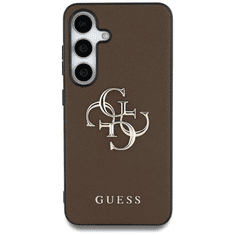 Guess GUHCS25MPGT4MBW ovitek za Samsung Galaxy S25 Plus 5G - Grained - rjav