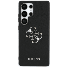 Guess GUHCS25LPGT4MBK ovitek za Samsung Galaxy S25 Ultra 5G - Grained - črn