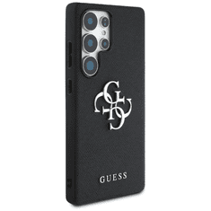 Guess GUHCS25LPGT4MBK ovitek za Samsung Galaxy S25 Ultra 5G - Grained - črn