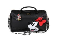 Disney Disney Minnie Mouse Črna potovalna torba, športna torba, ročna prtljaga 45x17x28cm 