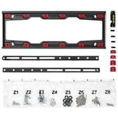 Nedis TVWM4030BK - Fiksni stenski nosilec za televizor | 23-55" | Največ 36 kg | Razdalja med stenami 28 mm | Jeklo | Črna