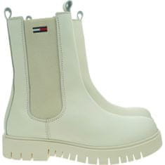 Tommy Hilfiger Škornji elegantni čevlji bela 41 EU Tommy Jeans Long Chelsea Boot