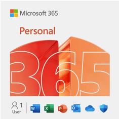 Microsoft 365 Personal angleška naročnina 1 leto za 1 osebo, 1TB v oblaku, Premium Office aplikacije, PC/Mac/iOS/Android, ESD (QQ2-01897)