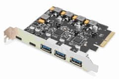 Digitus USB 3.1 PCI Express dodatna kartica 2x USB-C + 3x USB A