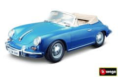 BBurago Porsche 356B Cabriolet 1961 modra 1:18