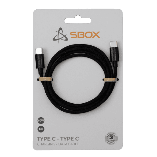 S-box KABEL USB TIP C -> USB TIP CM/M 1M Črn - 60W