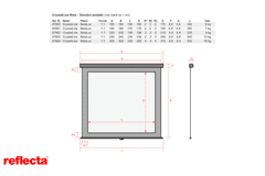 Reflecta PROJEKCIJSKO rolo PLATNO 160x160cm 1-1 CrystalLine 87660