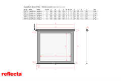 Reflecta PROJEKCIJSKO motorno PLATNO 160x160cm 1-1 CrystalLine 87670