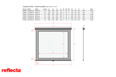 Reflecta PROJEKCIJSKO rolo PLATNO 240x189cm 4-3 CrystalLine 87683