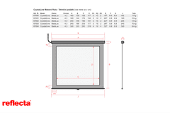 Reflecta PROJEKCIJSKO motorno PLATNO 160x129cm 4-3 CrystalLine 87690
