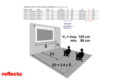 Reflecta PROJEKCIJSKO rolo PLATNO 160x130cm 16-9 CrystalLine 87700