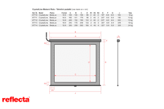 Reflecta PROJEKCIJSKO motorno PLATNO 160x130cm 16-9 CrystalLine 87710
