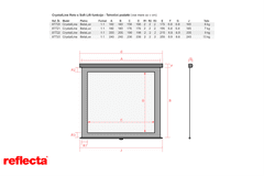 Reflecta PROJEKCIJSKO rolo PLATNO 240x240cm 1-1 softLIFT CrystalLine 87723