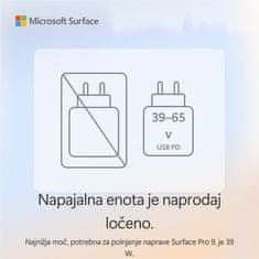 Microsoft Surface Pro Copilot+PC prenosnik, Snapdragon X Plus, 16GB, SSD512GB, 33cm (13), W11H, Platinum (ZHY-00007)