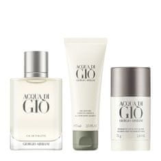 Giorgio Armani Acqua Di Gio Pour Homme - EDT 100 ml + sprchový gel 75 ml + tuhý deodorant 75 g