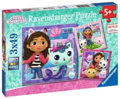 Ravensburger Sestavljanka Gabby´s Dollhouse 3x49 kosov