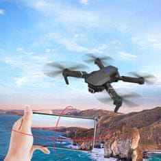 hurtnet Aku. 3D 360 LED zložljiv dron s HD kamero APP 2,4 GHz E88