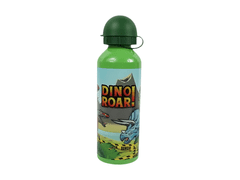 Ljubki dom Otroška kovinska steklenica DINO ROAR 500 ml zelena