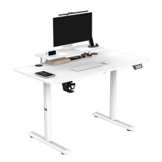 Ultradesk HIGHLANDER WHITE računalniška miza, električno nastavljiva višina, 120X60 cm, 72-117 cm, bela