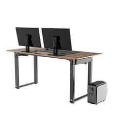 Ultradesk UPLIFT delovna miza, rajva, električno nastavljiva višina, 160X75 cm, 74-116 cm, z XXL podlogo za miško