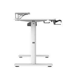 Ultradesk HIGHLANDER WHITE računalniška miza, električno nastavljiva višina, 120X60 cm, 72-117 cm, bela