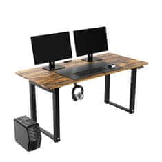 Ultradesk UPLIFT delovna miza, rajva, električno nastavljiva višina, 160X75 cm, 74-116 cm, z XXL podlogo za miško