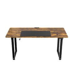 Ultradesk UPLIFT delovna miza, rajva, električno nastavljiva višina, 160X75 cm, 74-116 cm, z XXL podlogo za miško